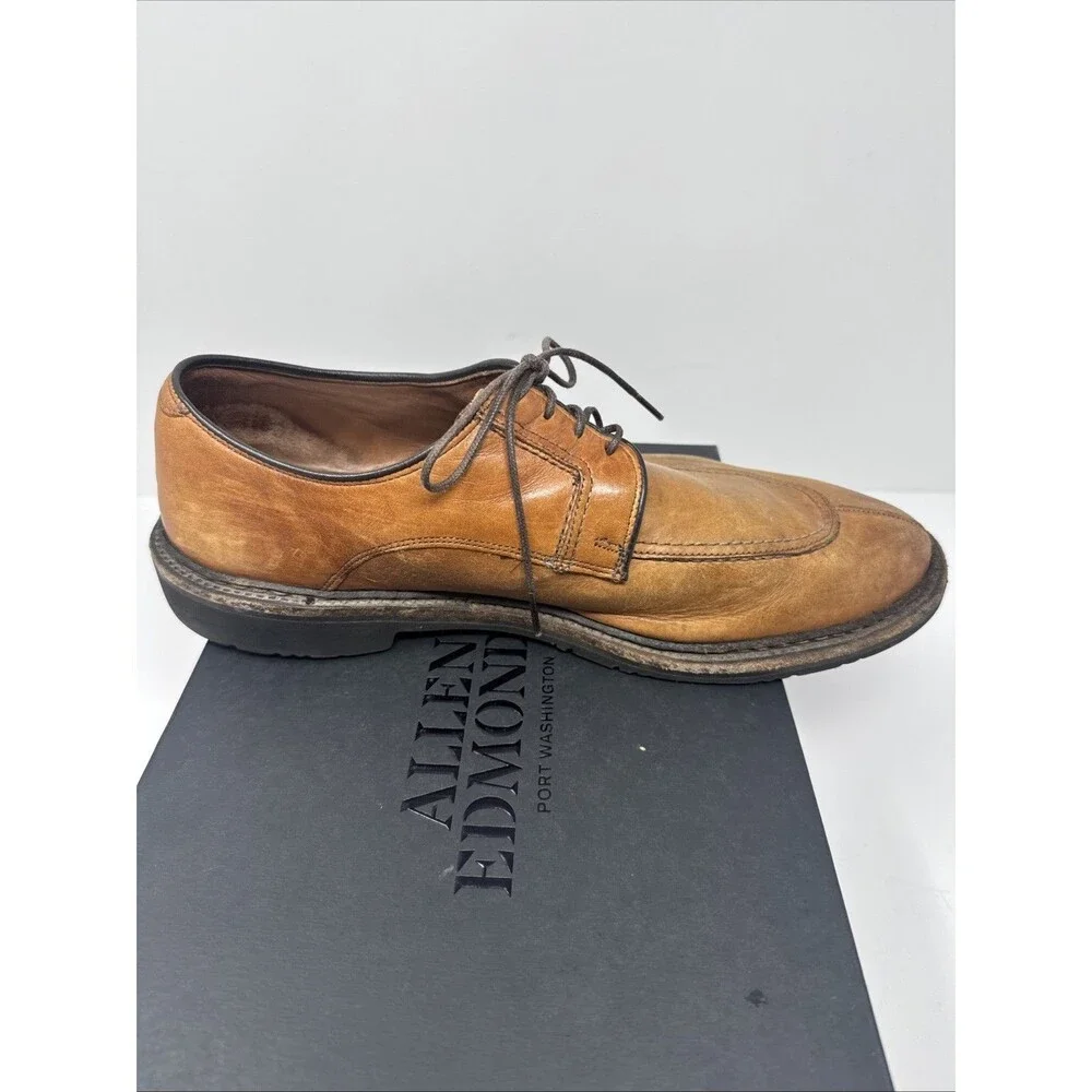 Allen Edmonds Bradley Shoes Mens Size 10 D Leather Derby Split Toe Made USA 10D